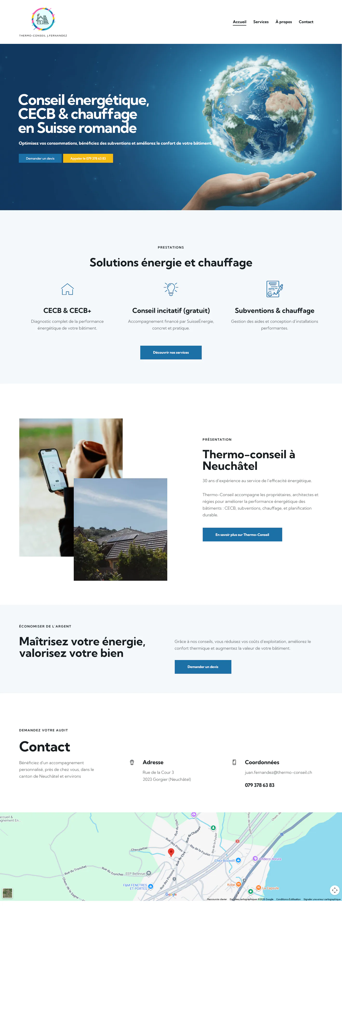 Capture du projet thermo conseil